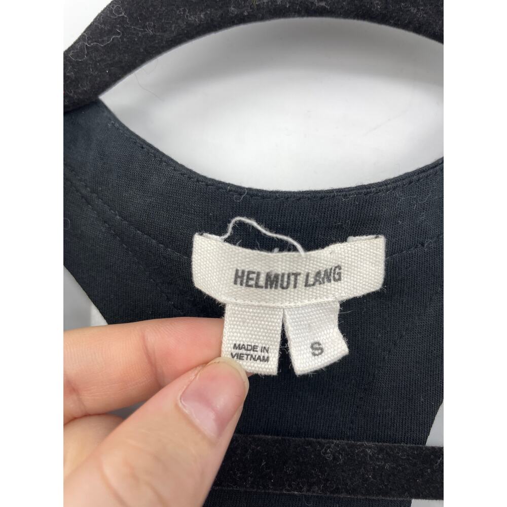 Helmut Lang Dress Womens Small Slack Jersey Racerback Tank Black Sleeveless - Picture 5 of 7